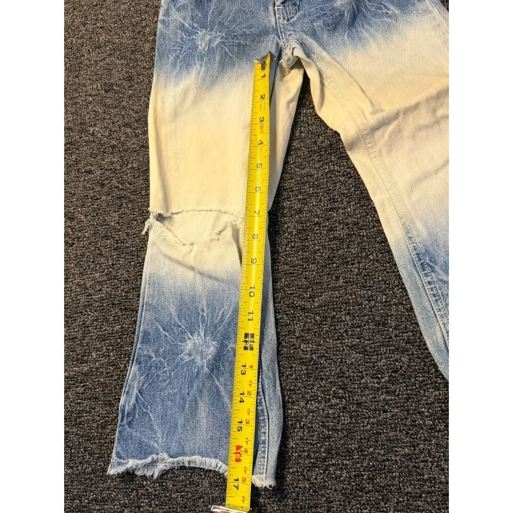 VTG Zana‎ Di Kids Girls Small Bleached Flared Pants Streetwear Denim Retro Jeans